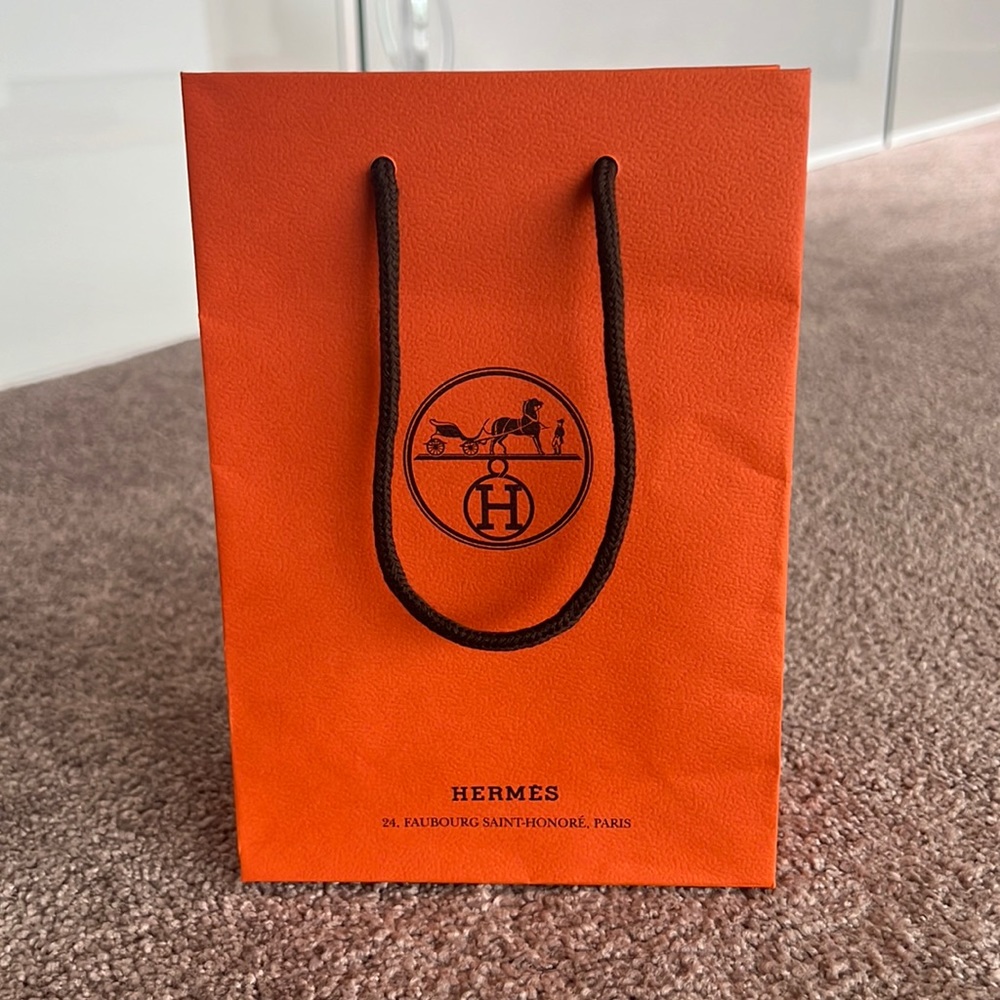 Hermes small paper shopping bag